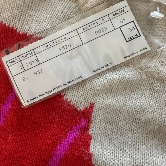 KRIZIA Vintage Dragon Sweater - Size 38 - New with Tags - 1980s - Made in Italy. - Picture 7 of 8